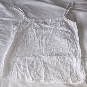 SOLD White Floral Tank